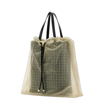 Two-tone Leather And Tulle Nebula Shopping - Image 2