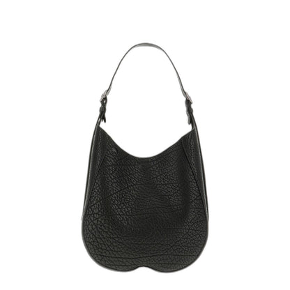 Black Leather Medium Chess Shoulder Bag - Image 1