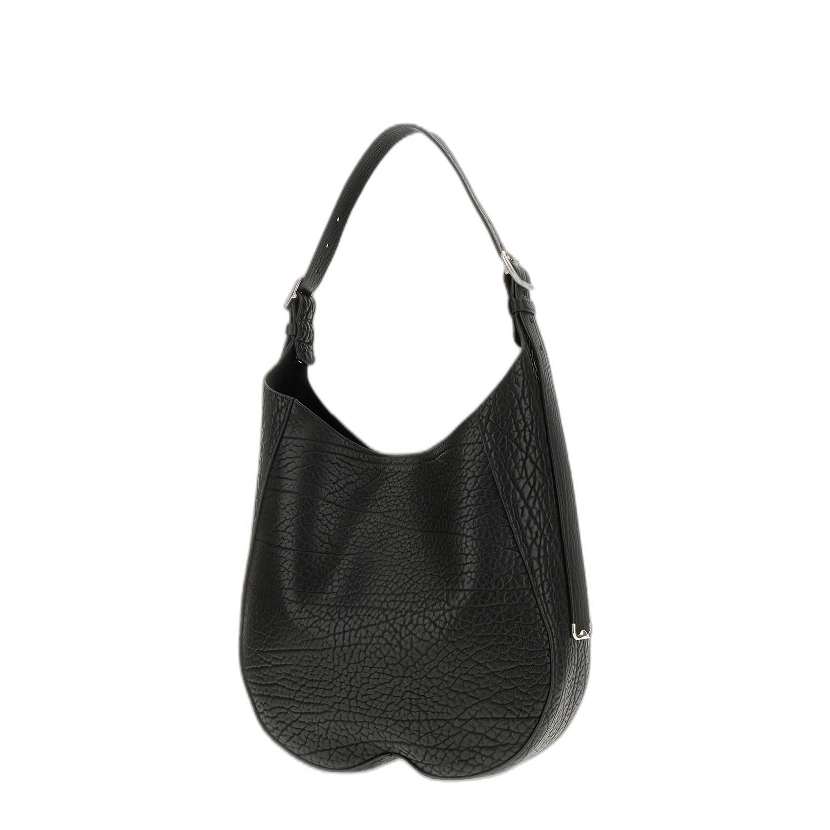 Black Leather Medium Chess Shoulder Bag - Image 2