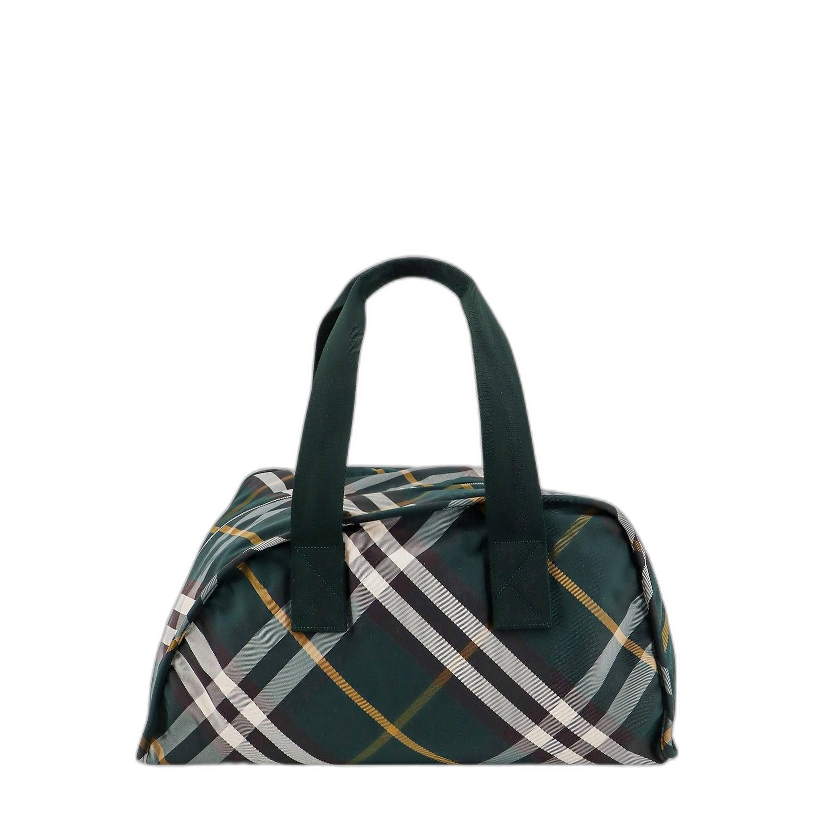 Shield Duffle Check Green Bag - Image 1