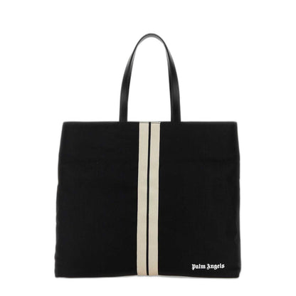Black Canvas Shopping Bag - Image 1