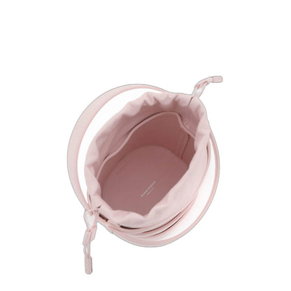 Pastel Pink Leather The Rise Bucket Bag - Image 8