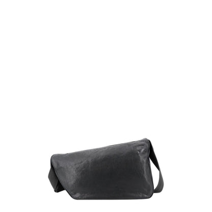 Slate Leather Shield Crossbody Bag - Image 1
