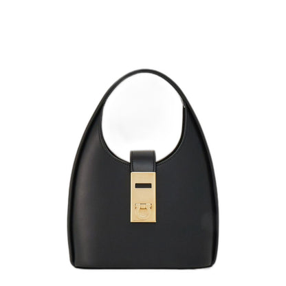 Ferragamo Gancini-buckle Logo-engraved Mini Hobo Bag - Image 1