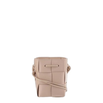 Leather Bucket Shoulder Bag - Image 1
