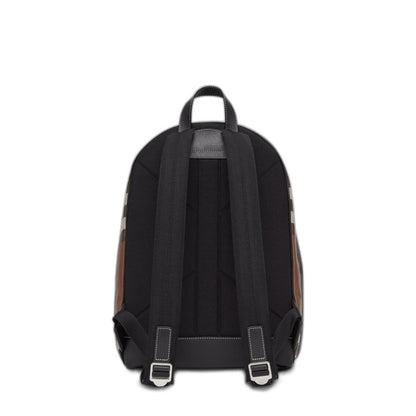Burberry Check and Leather Backpack - Image 3