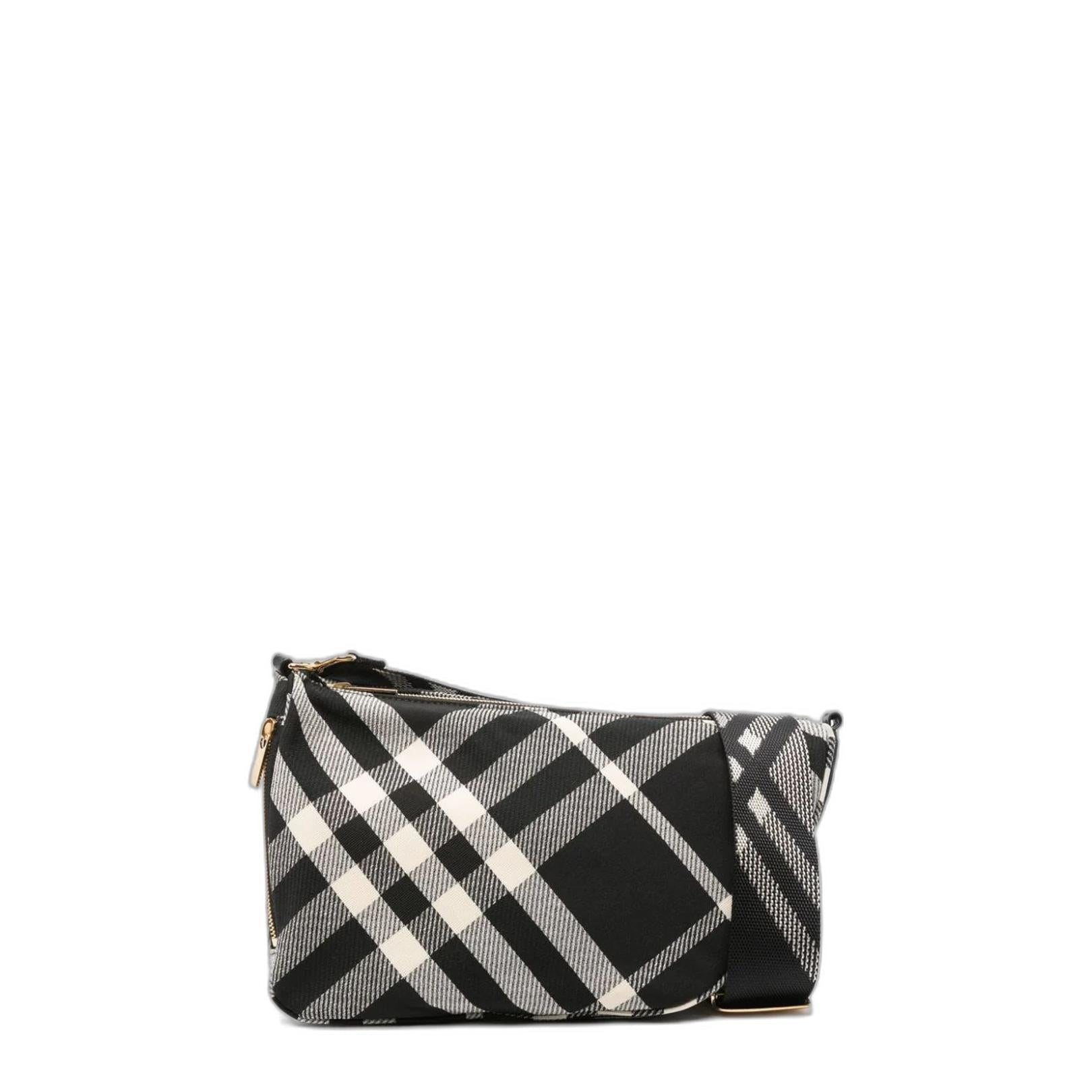 Shield Check Printed Shoulder Bag - Image 2