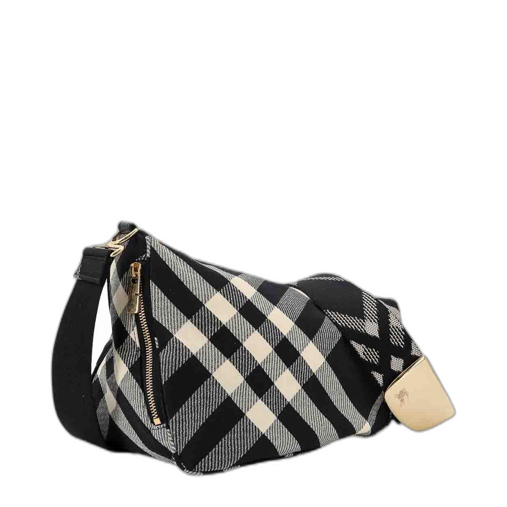 Shield Check Printed Shoulder Bag - Image 4