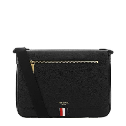 Black Leather Crossbody Bag - Image 1