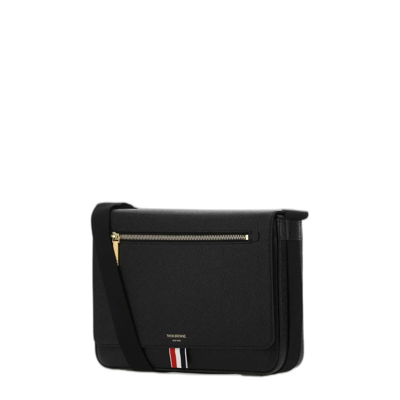 Black Leather Crossbody Bag - Image 2