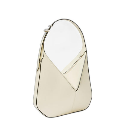 Camel Brown Leather Pebbled Texture Top Zip Fastening Panelled Design Adjustable Shoulder Strap - Image 2