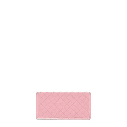 Bottega Veneta Intrecciato Nappa Continental Wallet - Pink - Image 1