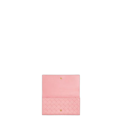 Bottega Veneta Intrecciato Nappa Continental Wallet - Pink - Image 4