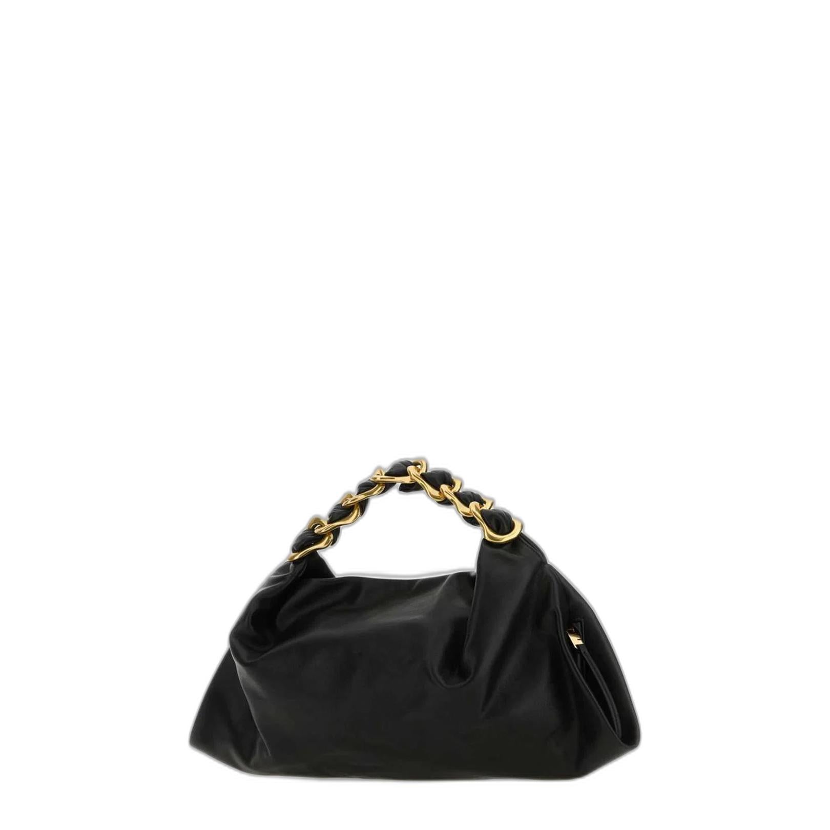 Burberry Black Leather Medium Swan Handbag - Image 2