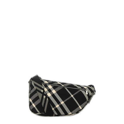 Burberry Embroidered Fabric Shield Crossbody Bag - Image 1
