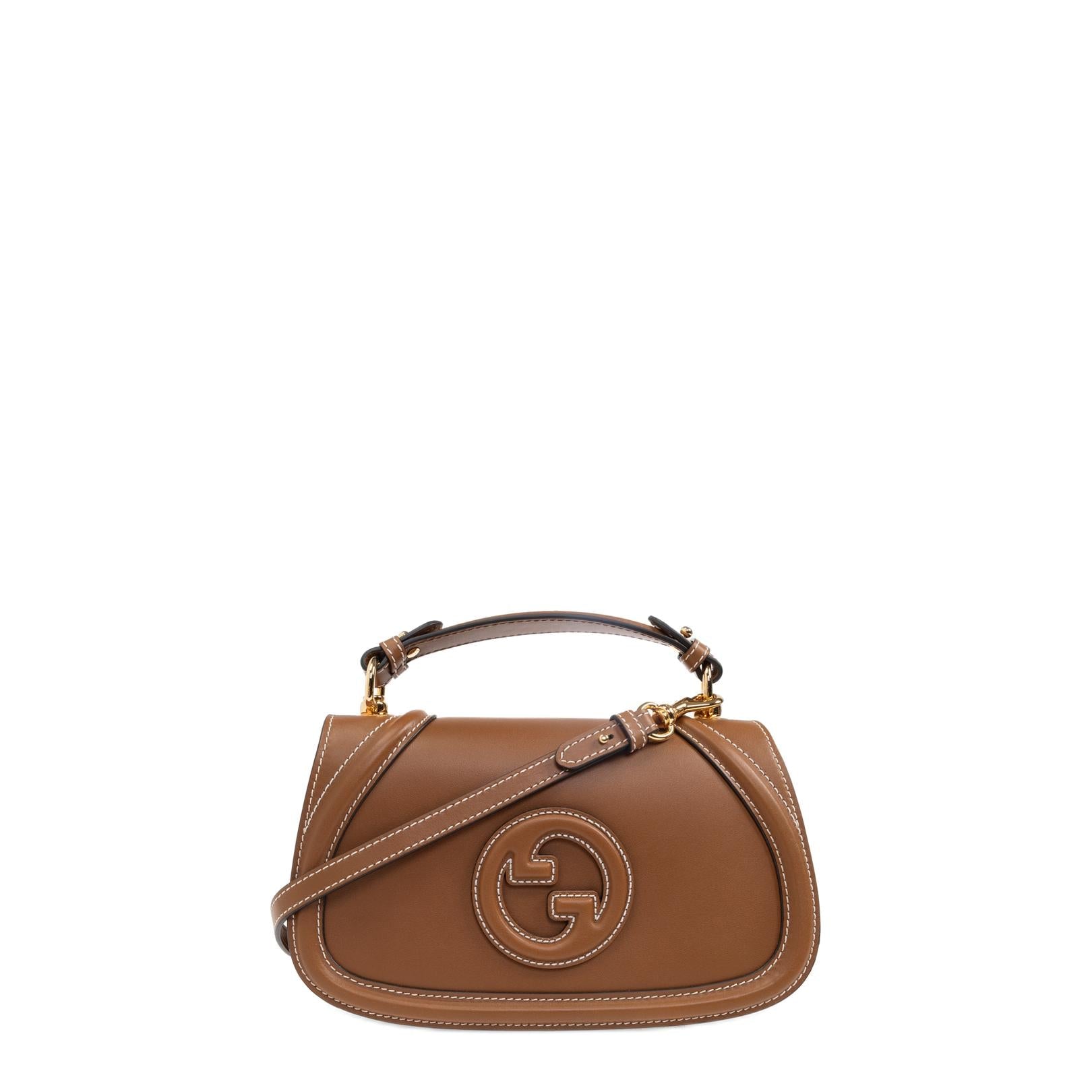 Gucci Gucci Blondie Small Handbag In Smooth Leather - Blue - Image 1