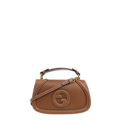Gucci Gucci Blondie Small Handbag In Smooth Leather - Blue - Image 1
