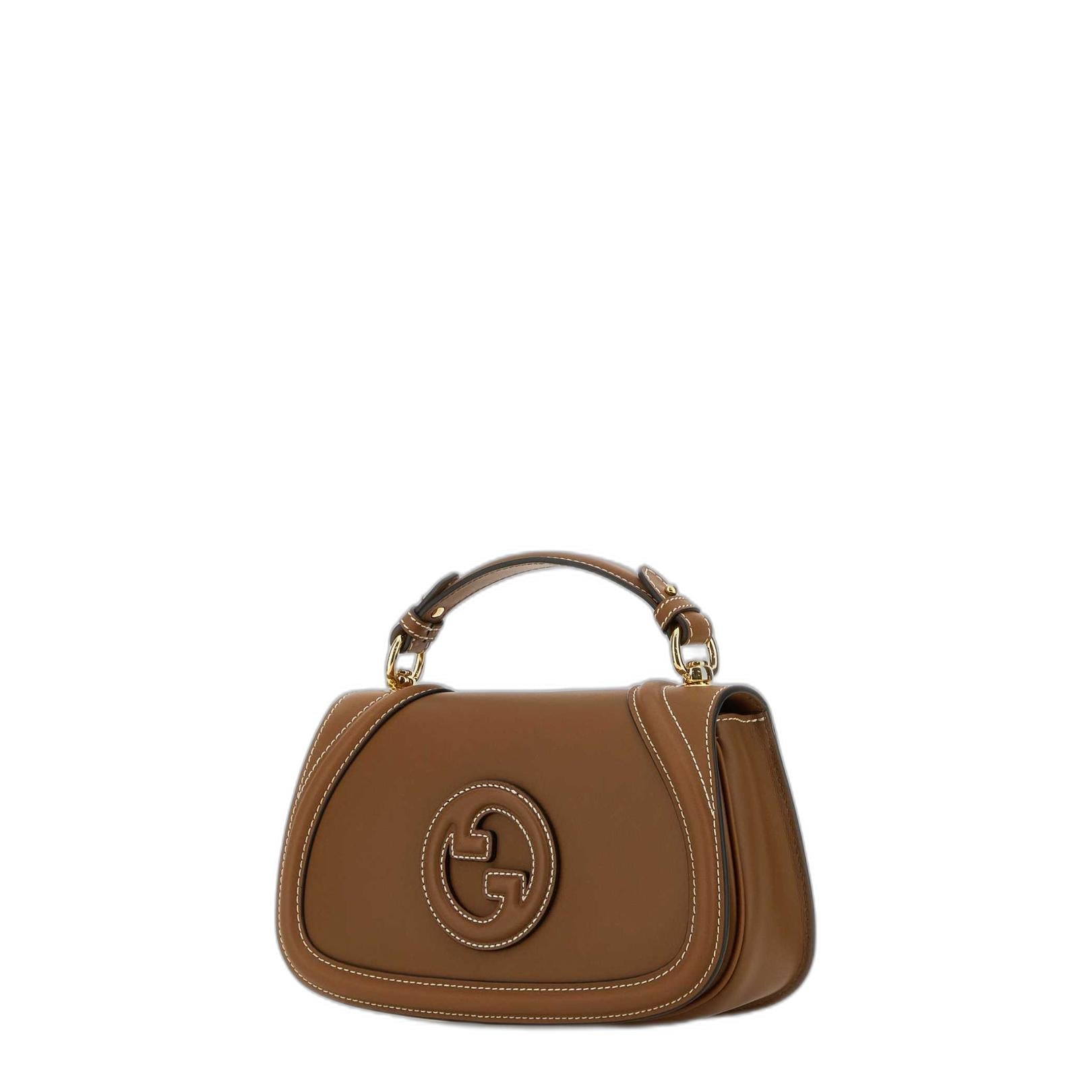 Gucci Gucci Blondie Small Handbag In Smooth Leather - Blue - Image 3