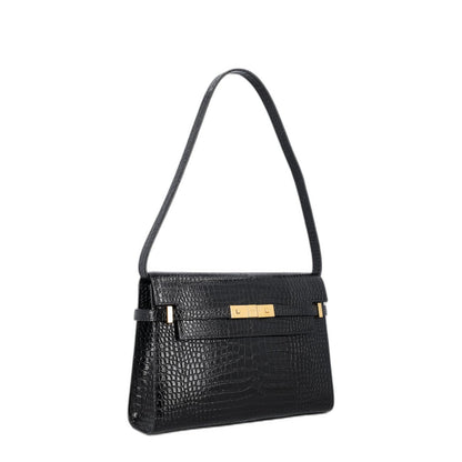 Manhattan In Crocodile-Embossed Shiny Leather - Image 2