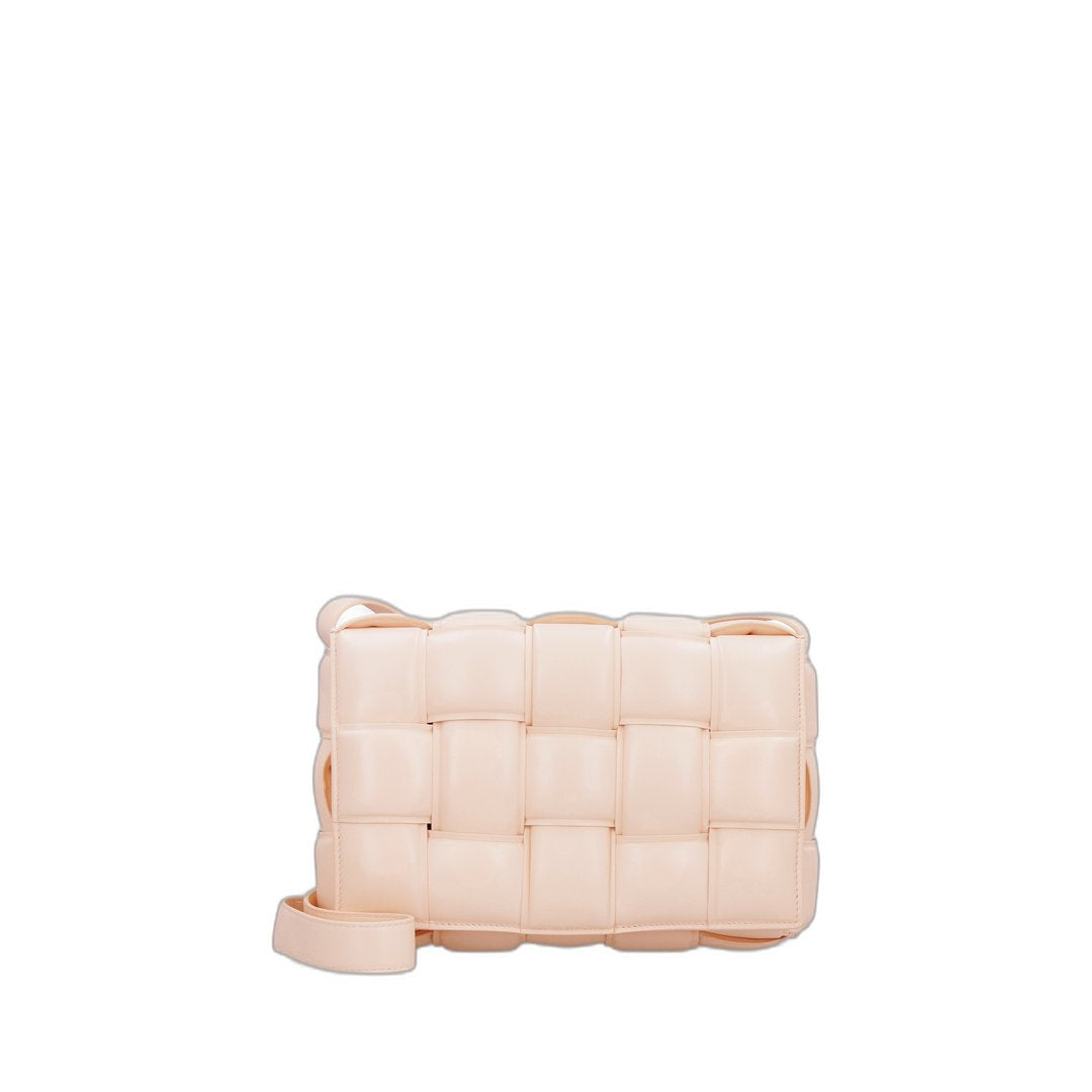 Padded Cassette Crossbody Bag In Blush Melon - Image 3