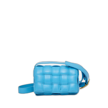 Small Cassette Shoulder Bag In Teal Pool & Gold - Image 3