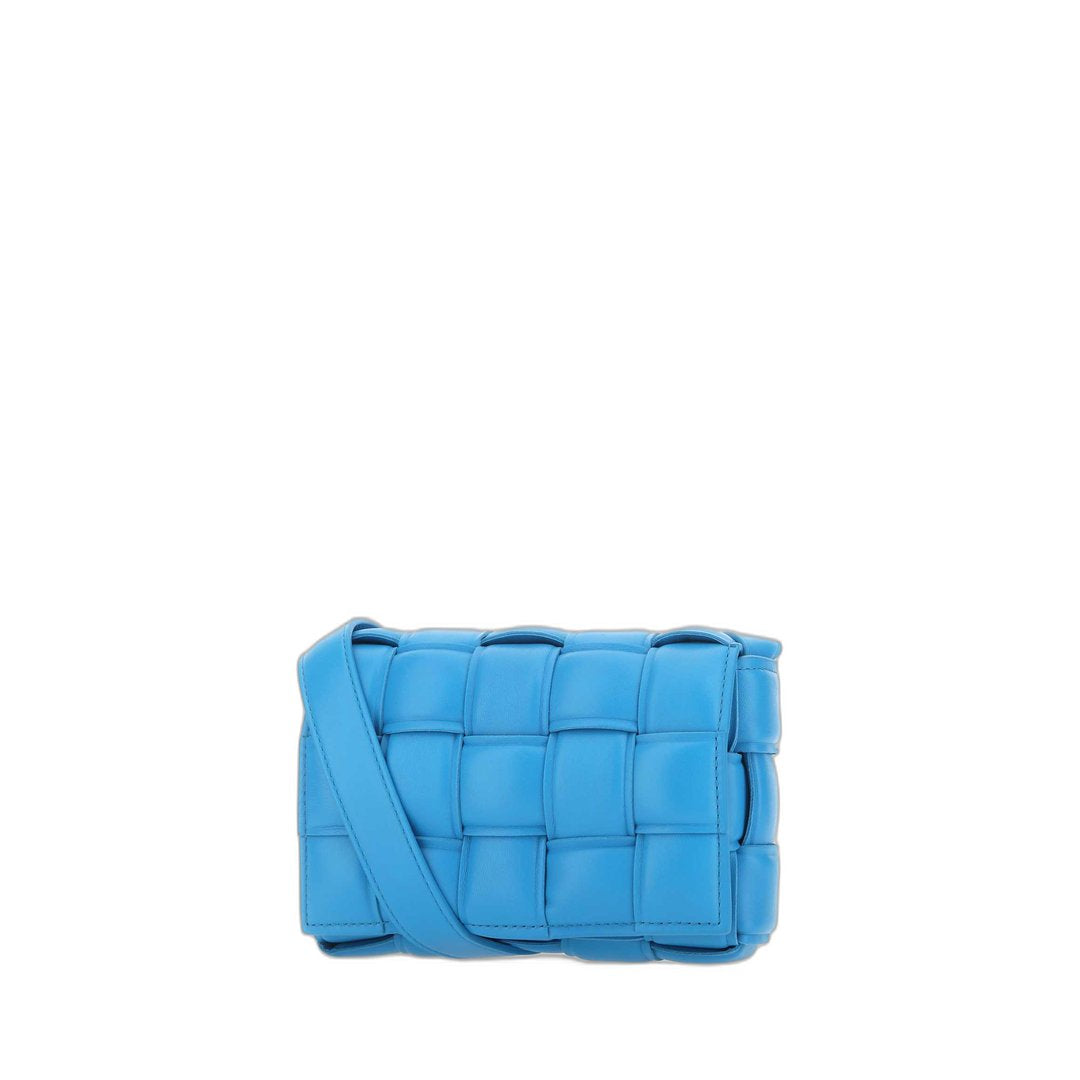 Small Cassette Shoulder Bag In Teal Pool & Gold - Image 2