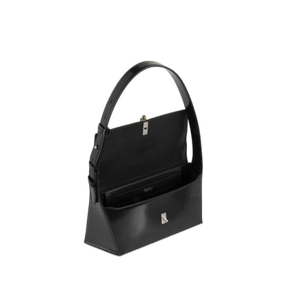 Geometric Shoulder Bag M Black - Image 4