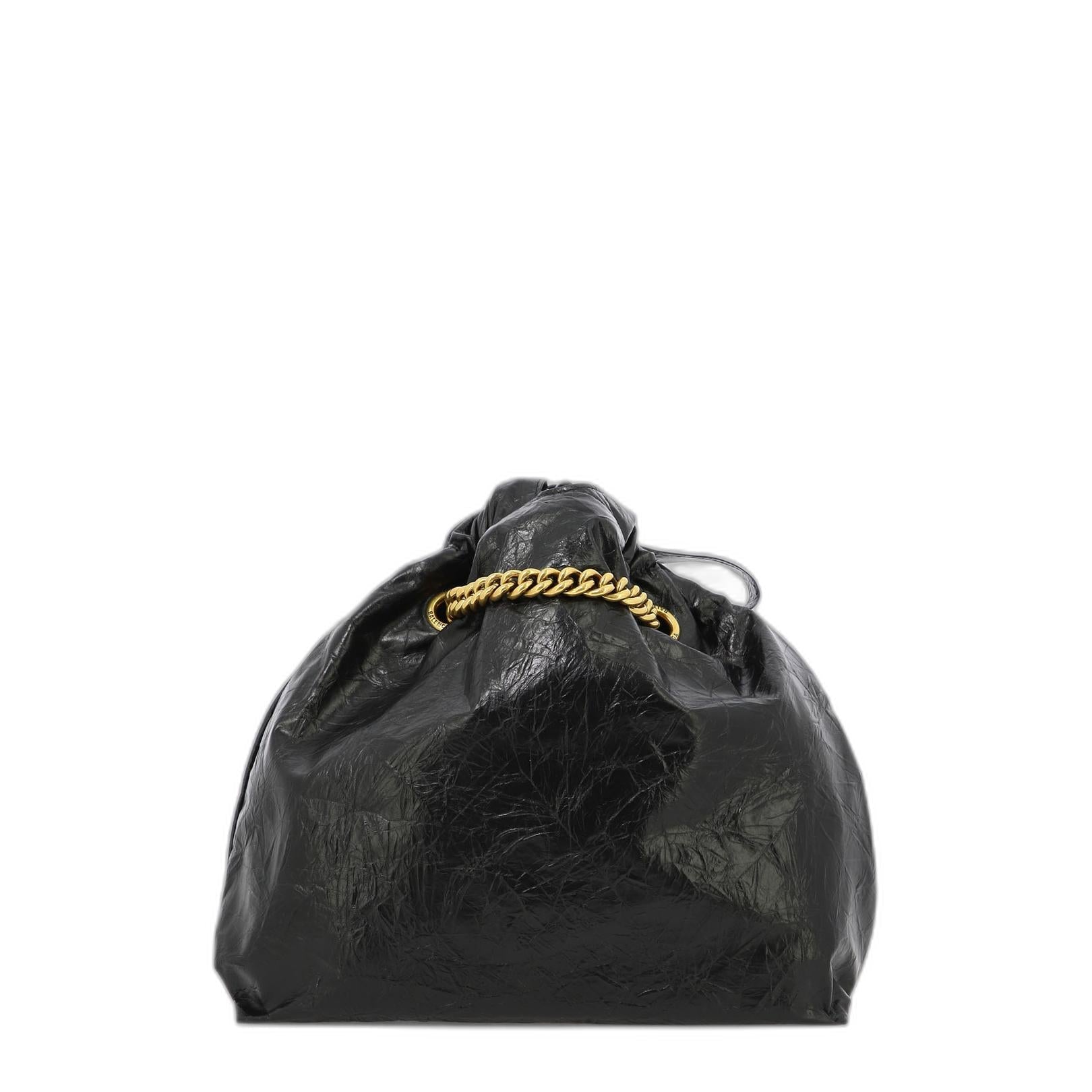 Crush Small Tote Bag in Black - Image 2