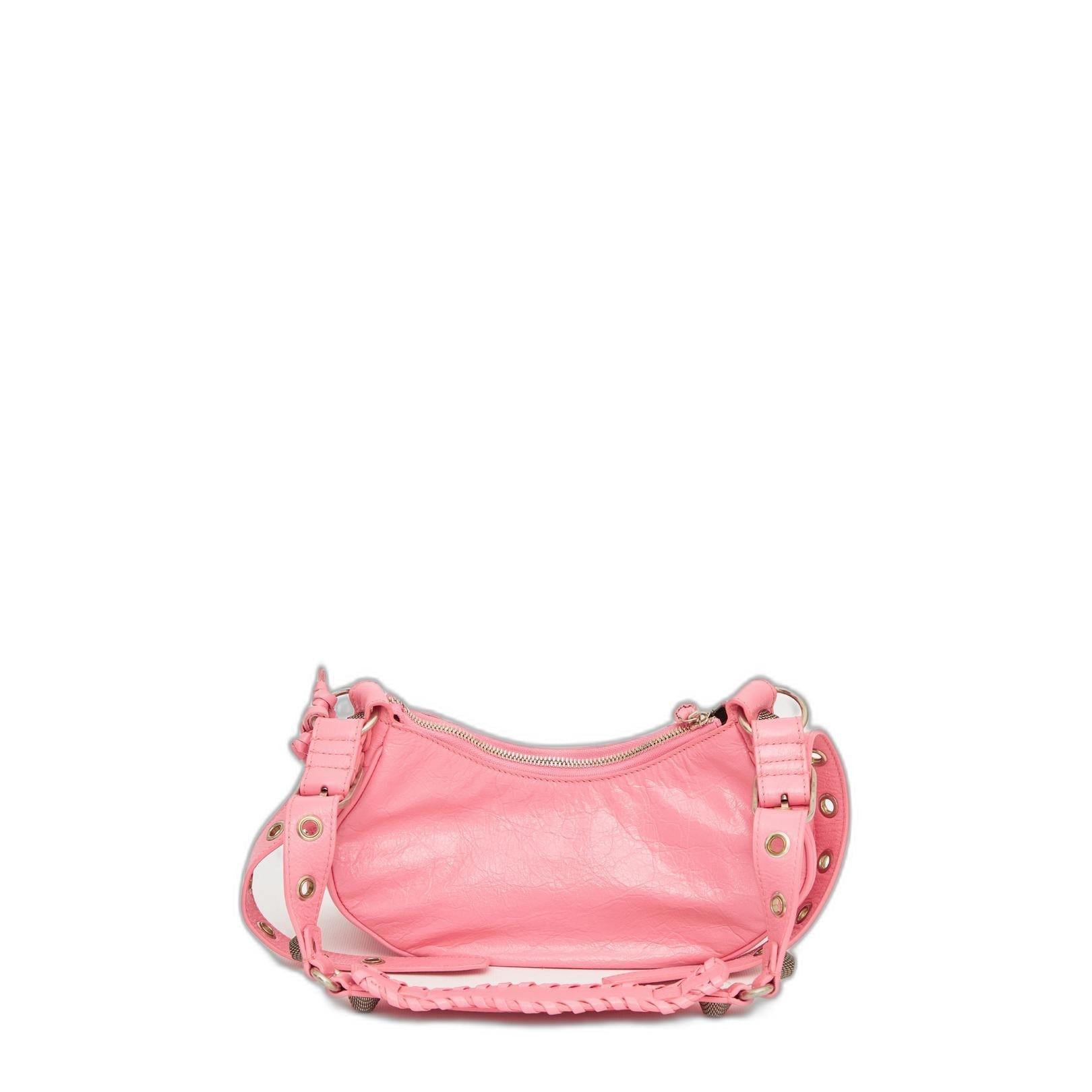 Le Cagole Zipped Xs Shoulder Bag in Pink - Image 3
