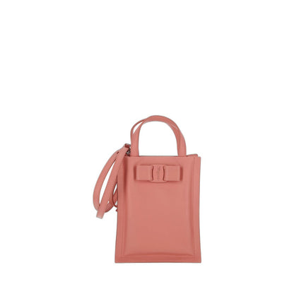 Mini Viva Top Handle Bag In Coral - Image 2