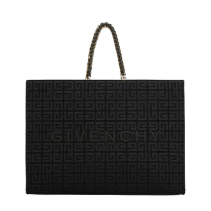 G-Tote Medium Shopping Bag In 4G Embroidery With Chain - Image 2