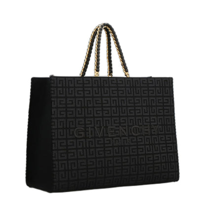 G-Tote Medium Shopping Bag In 4G Embroidery With Chain - Image 3