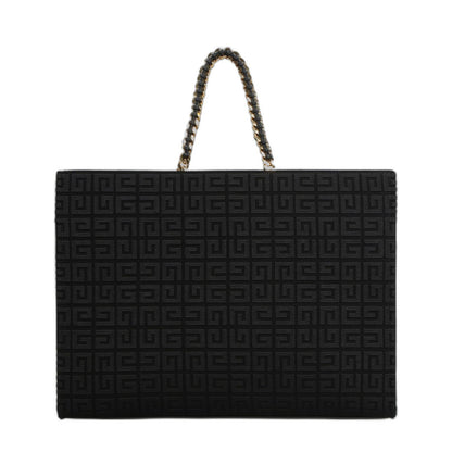 G-Tote Medium Shopping Bag In 4G Embroidery With Chain - Image 4