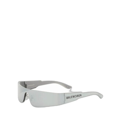 Mono Rectangle Sunglasses In Silver - Image 2