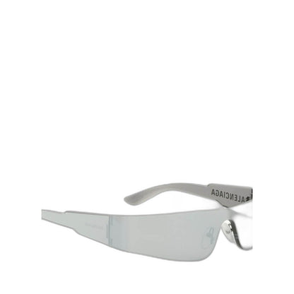 Mono Rectangle Sunglasses In Silver - Image 3
