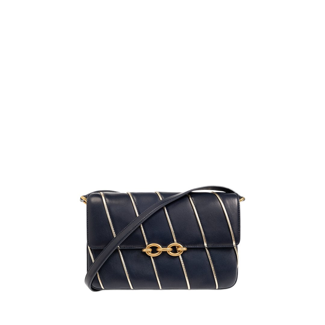 Le Maillon Satchel Bag In Navy Deep Marine - Image 3