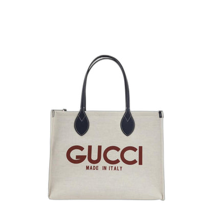 Logo Printed Medium Tote Bag - Image 1
