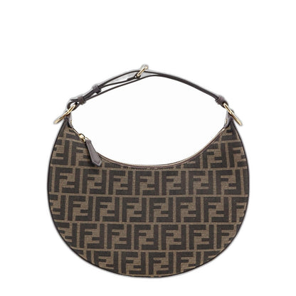 Fendigraphy Leather Shoulder Bags - Brown - Image 1