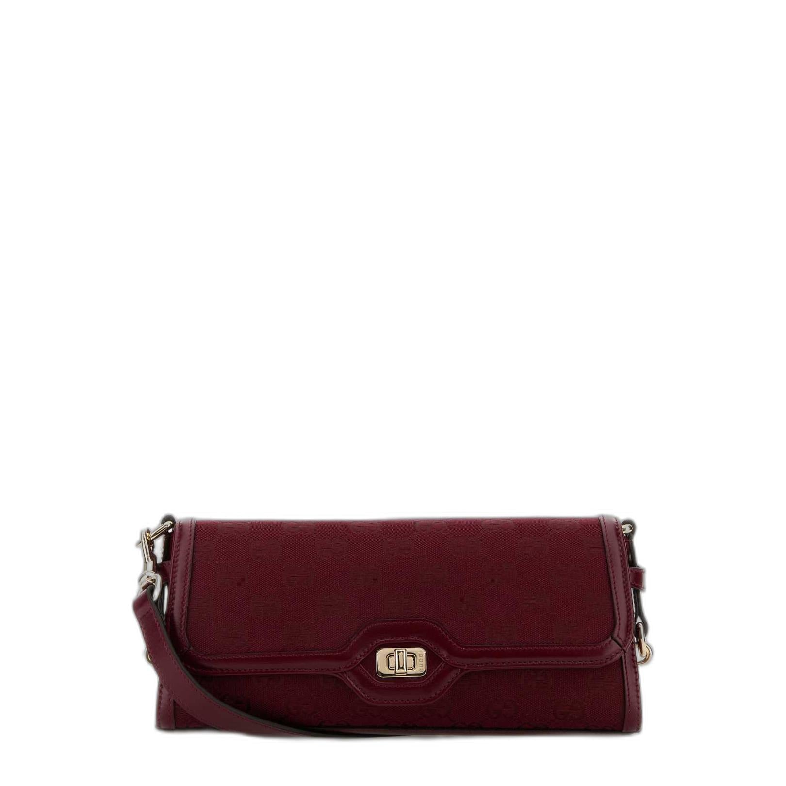 Monogrammed Shoulder Bag in Rosso Ancora - Image 1