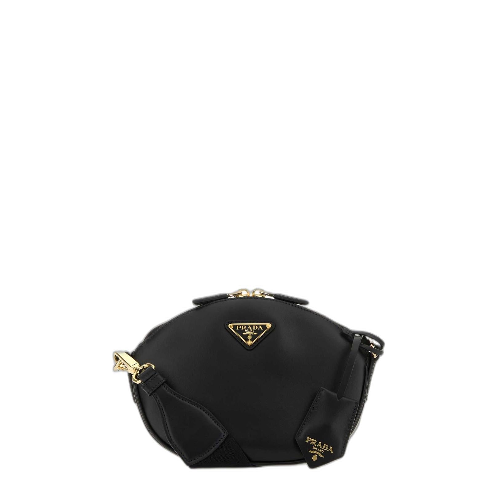 Triangle-Logo Zipped Crossbody Bag - Image 1
