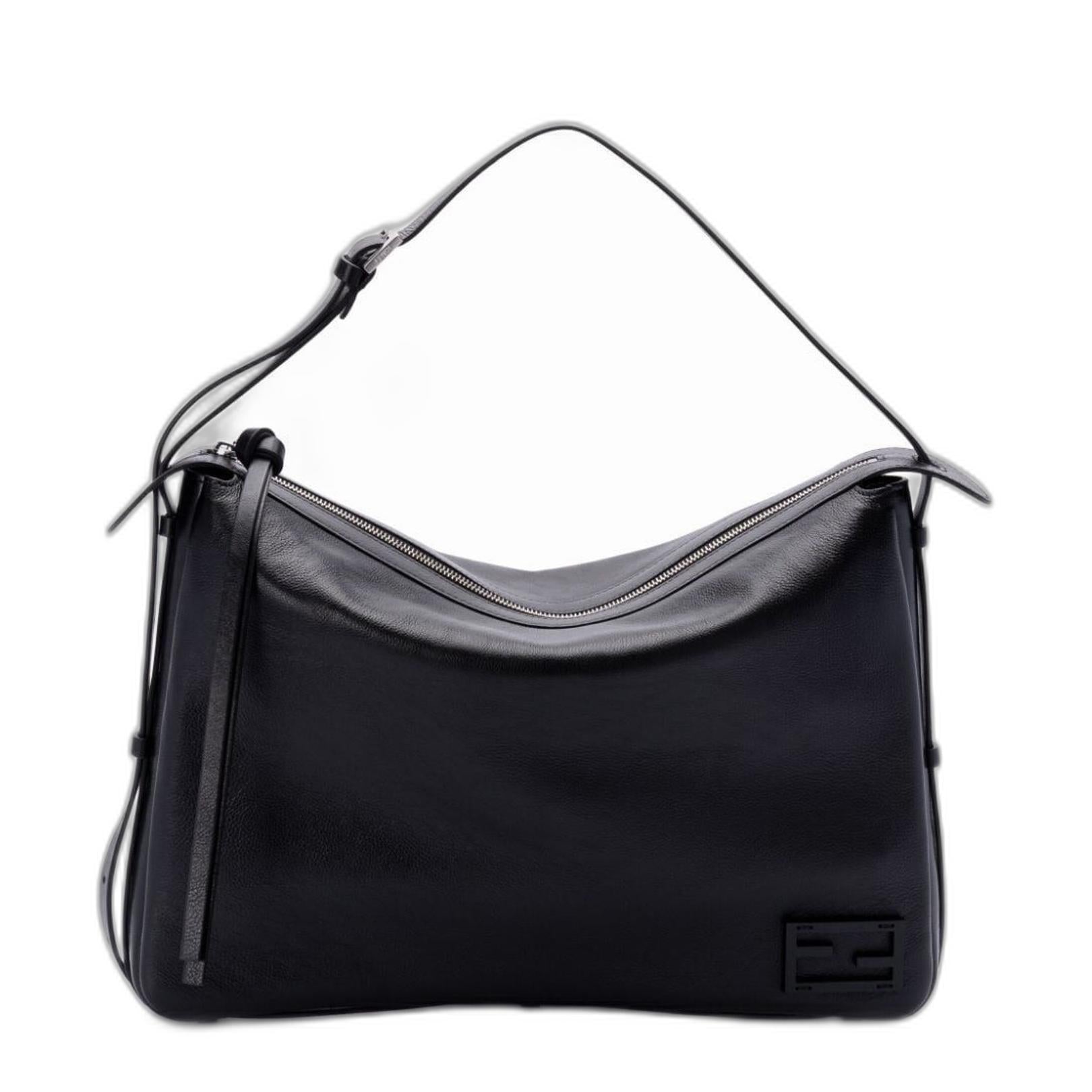 Simply Large
Black Calfskin Shoulder Bag - Image 2