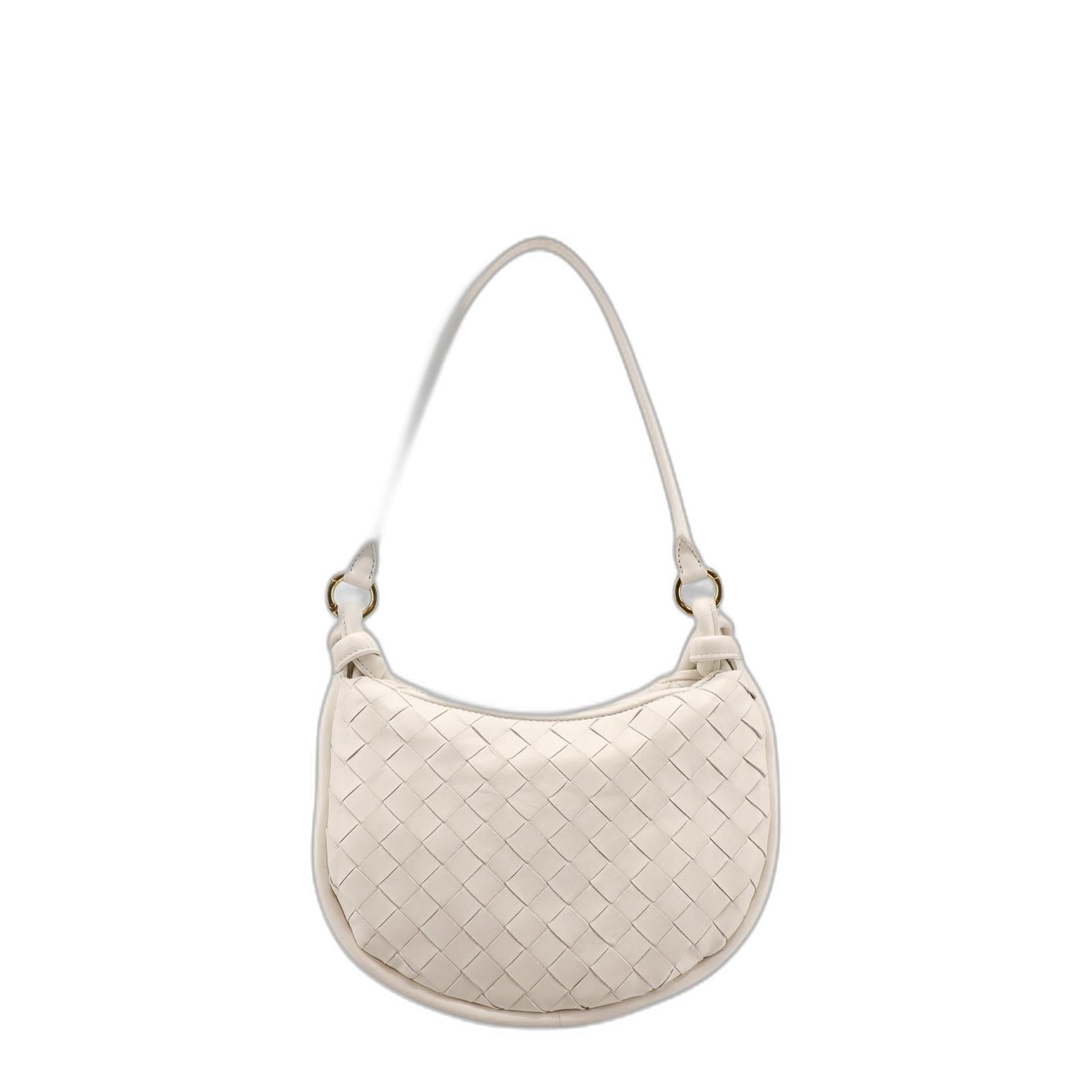 Small Gemelli Shoulder Bag in White - Image 2