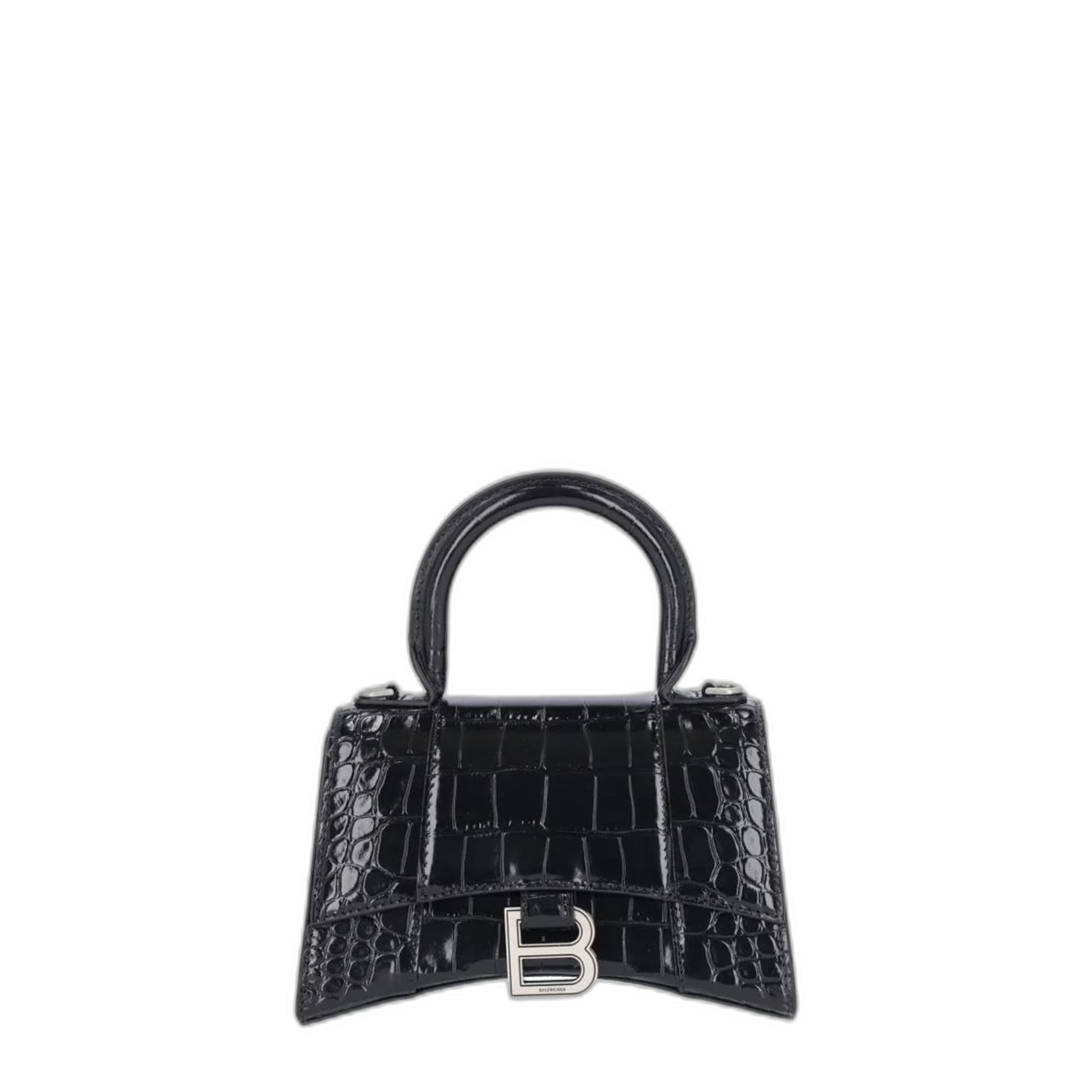 Hourglass Xs Logo Plaque Tote Bag - Image 1