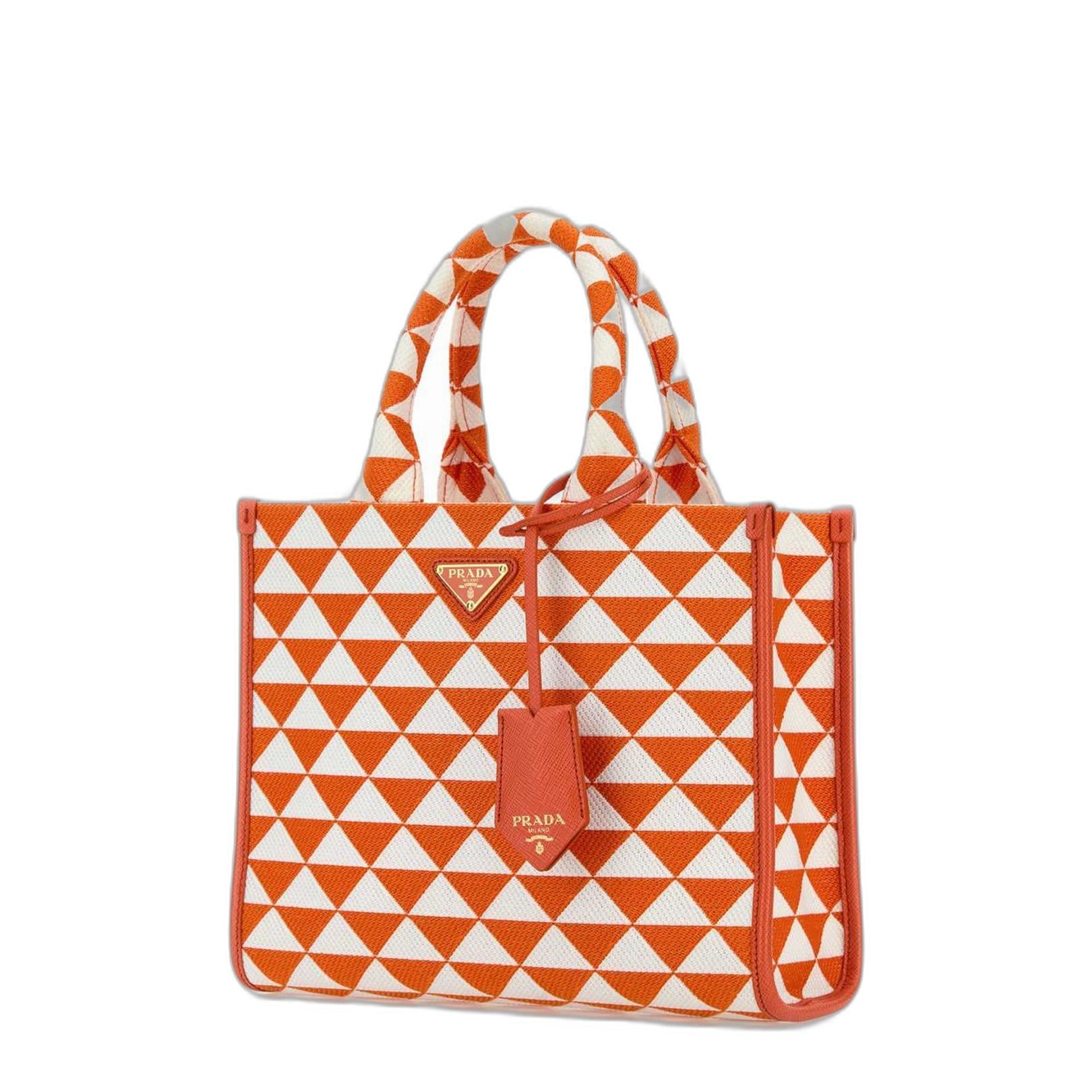 Symbole Small Top Handle Bag in Arancio Bianco - Image 2
