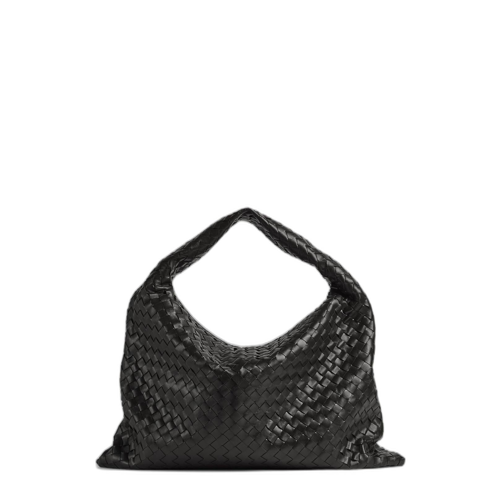 Large Hop Shoulder Bag in Black - Image 3