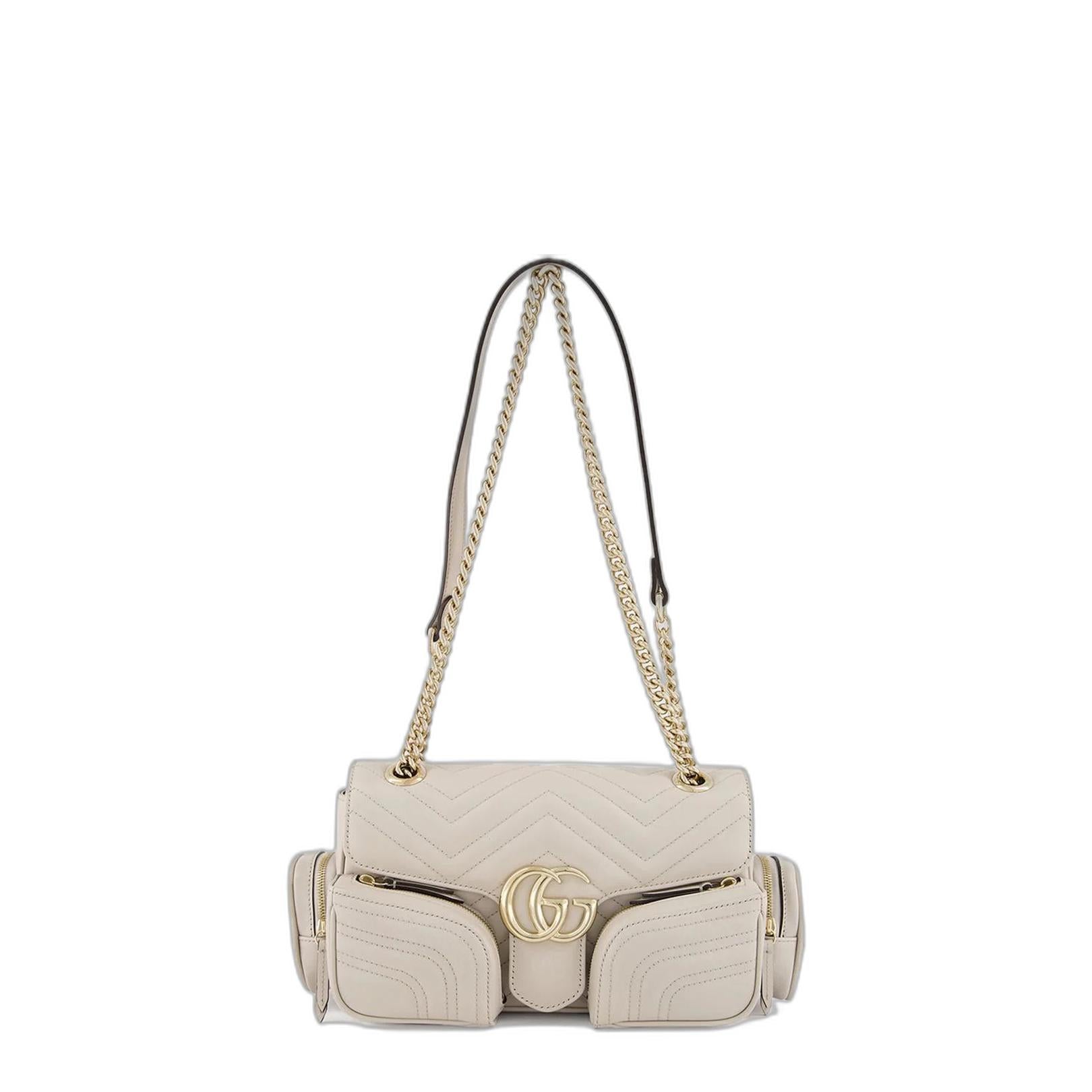 GG Marmont Small Pocket Detailed Shoulder Bag - Image 1