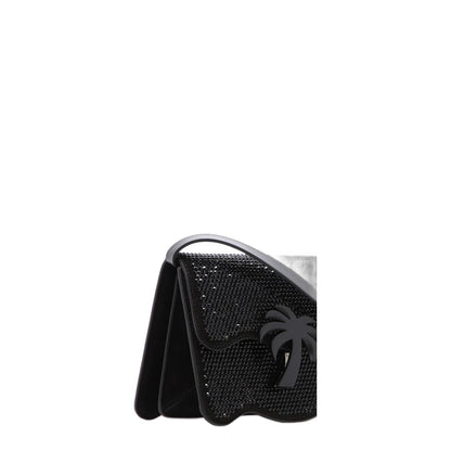 Palm Angels Embellished Suede Palm Beach Crossbody Bag - Image 13