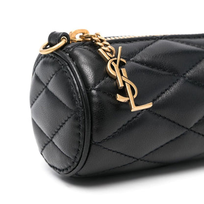 Sade Tube Micro Lambskin Shoulder Bags - Black